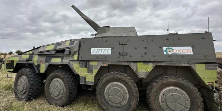 Patria та Rheinmetall представили прототип самохідного міномета на базі ББМ Boxer