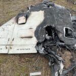 У Києві впали уламки дрона РФ