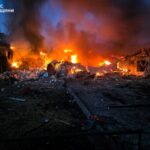 Удар по Одещині: горіли станція швидкої та будинки