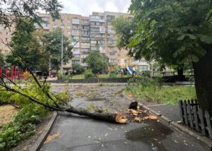 Негода в Києві: підтоплені багато вулиць і станція метро