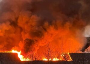 У Москві масштабна пожежа: горять склади і кафе