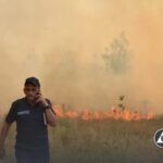 У Запоріжжі пожежа охопила острів Хортиця